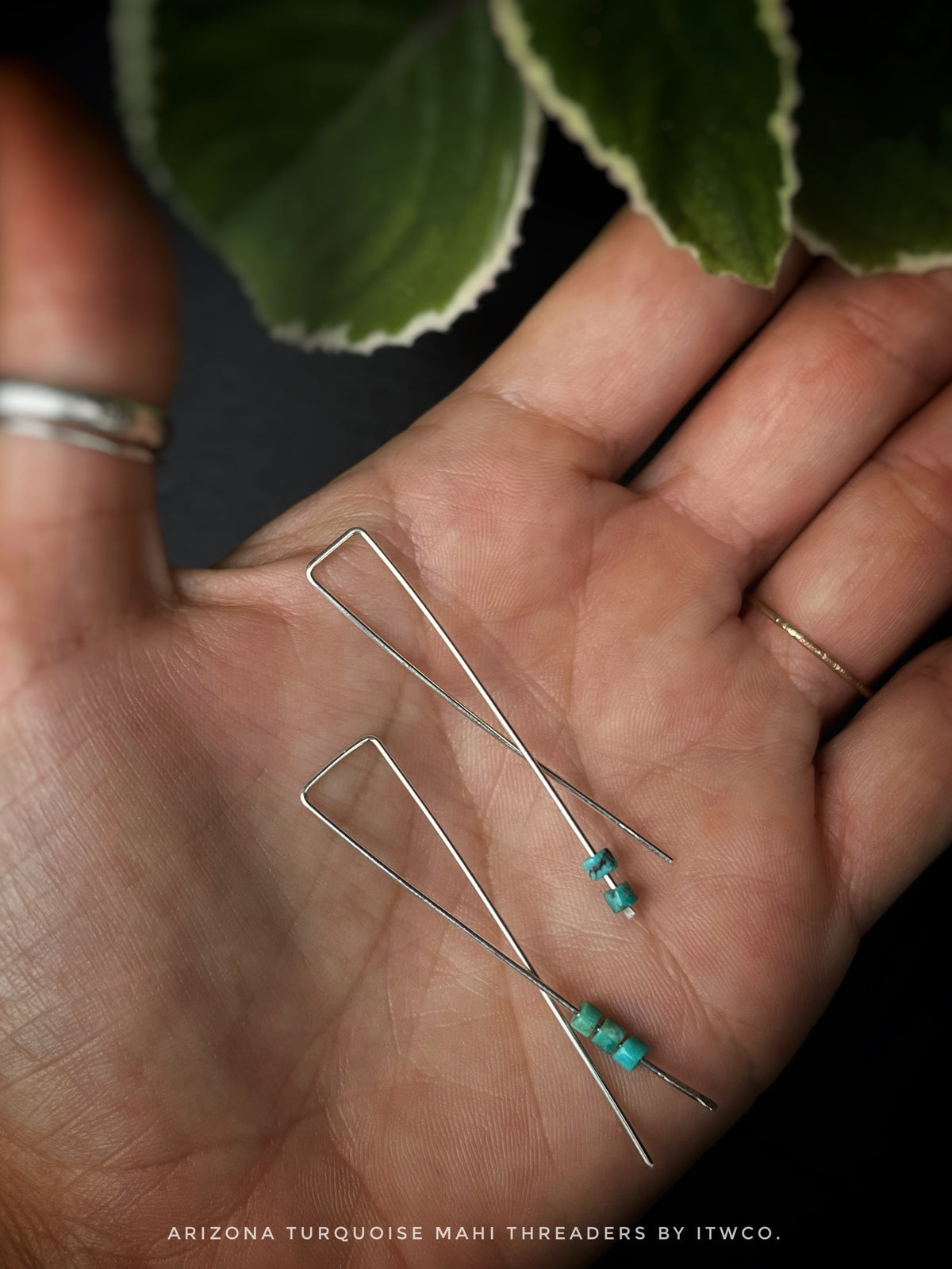 faith threader earrings | turquoise mahi ♢ rts