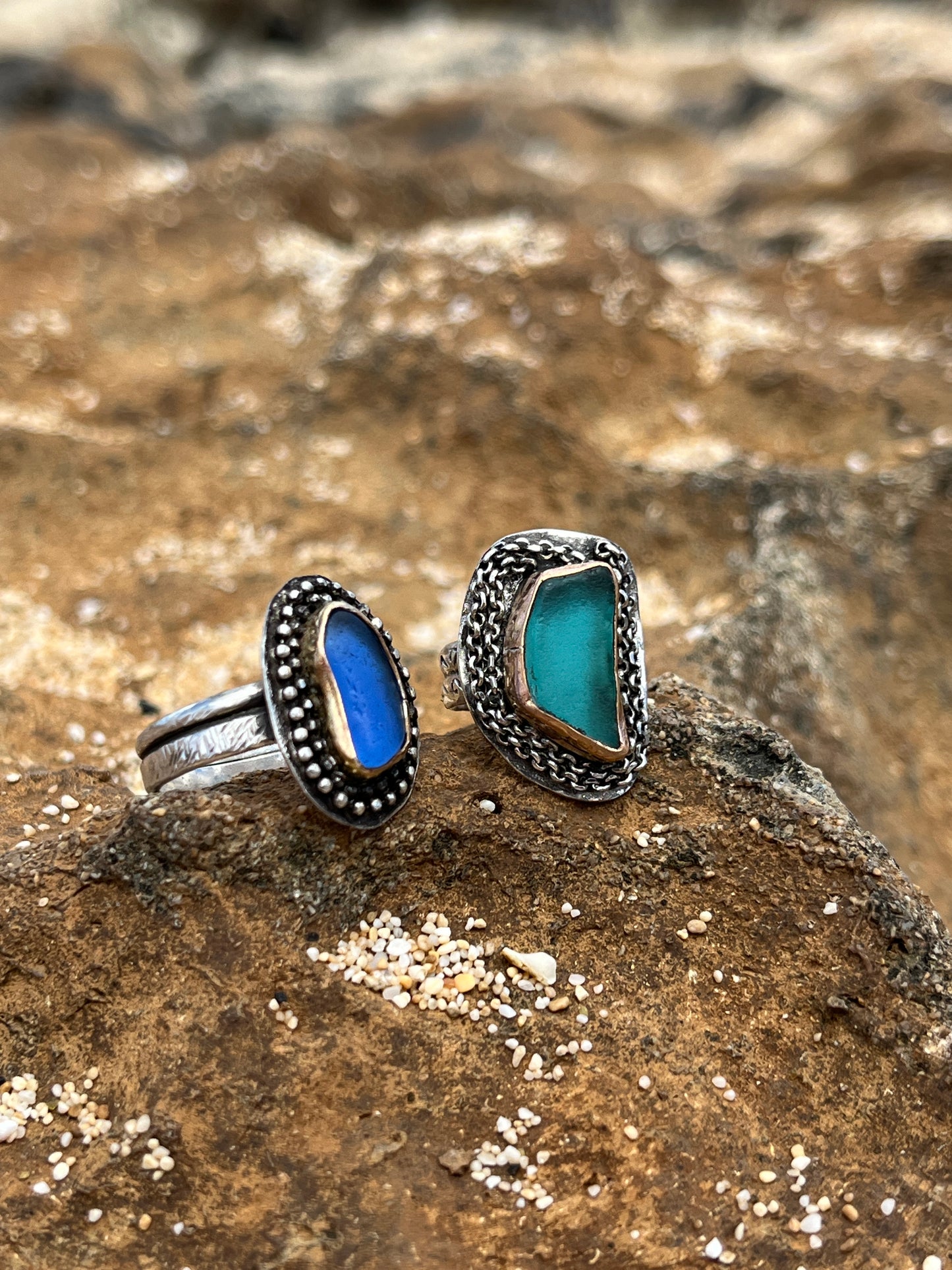 Periwinkle Hawaiian Mermaid Tear Ring 2