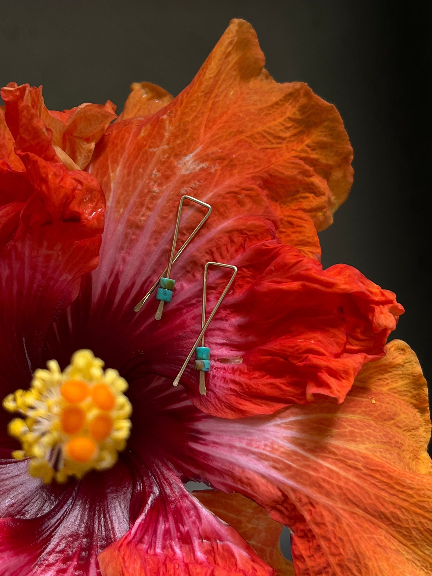 faith threader earrings | turquoise mahi ♢ rts