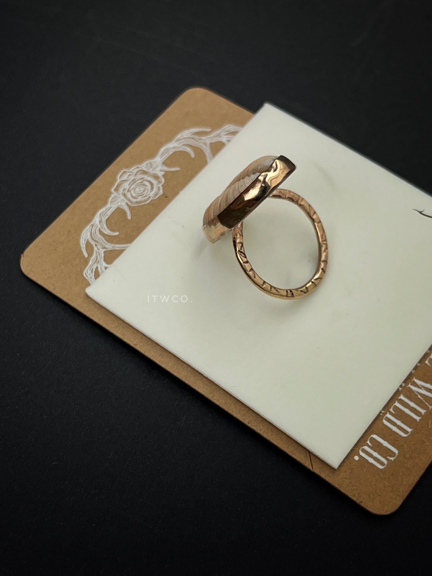 Granulated Cowrie Ring MTO