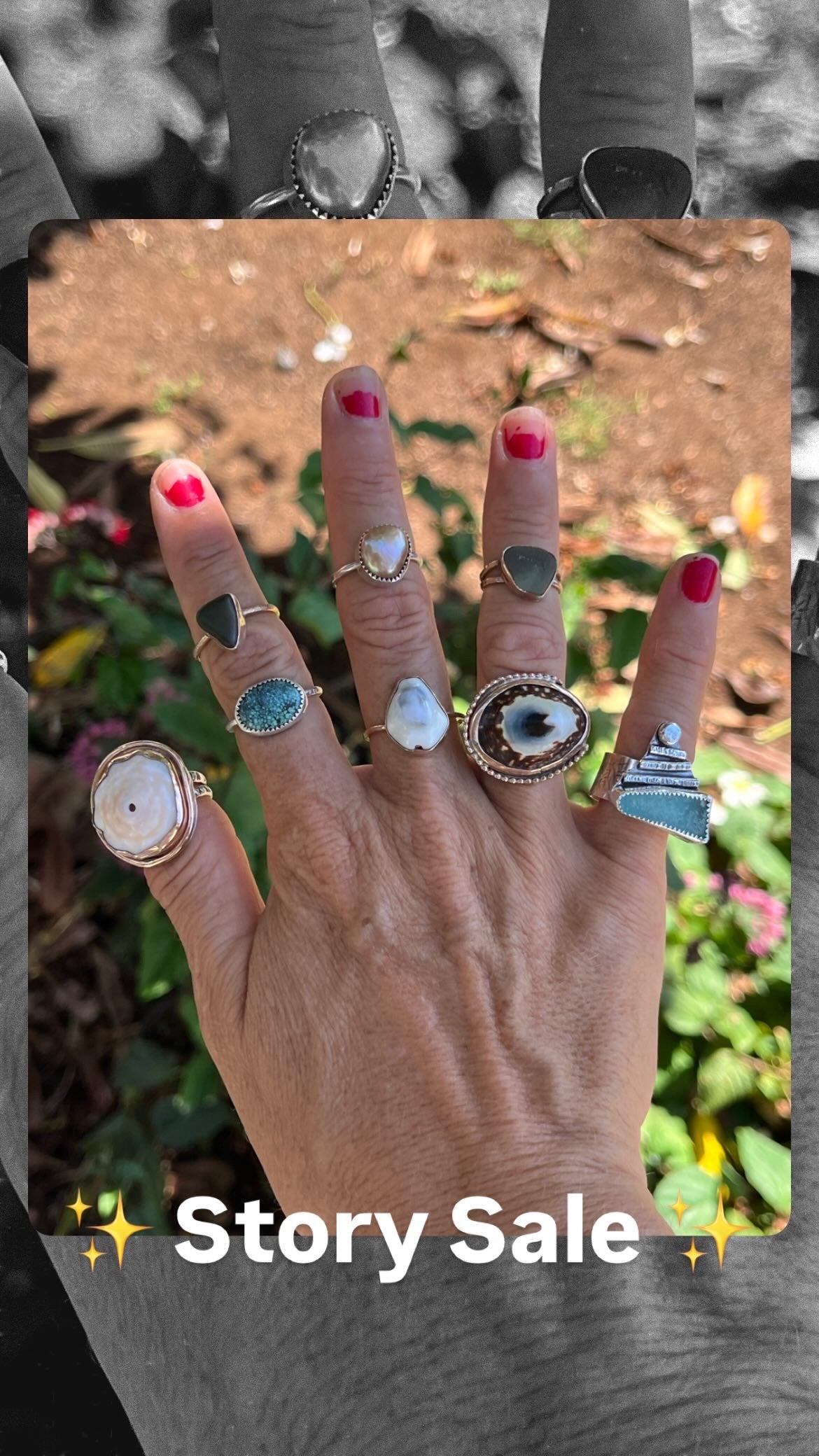 Champagne Edison Pearl Ring