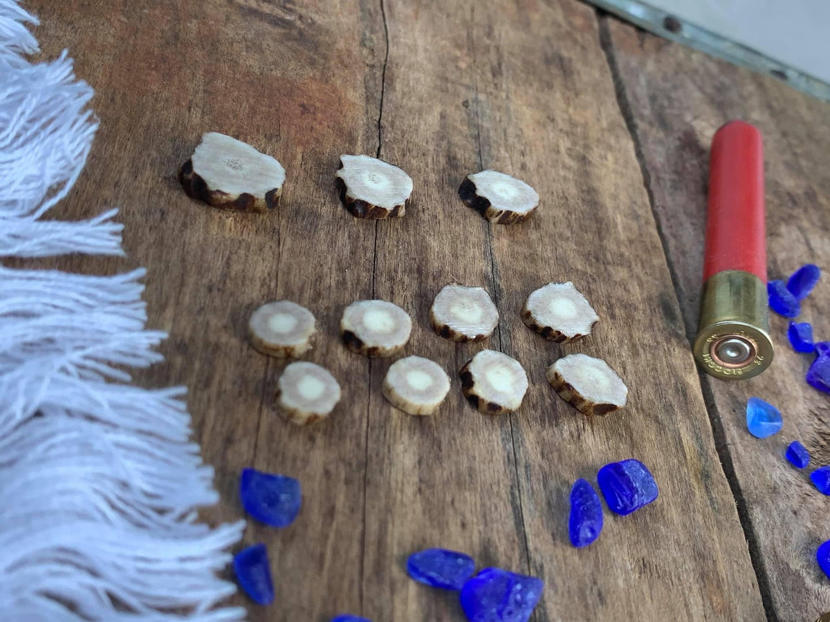 Signature Pearl or Gemstone Inlaid Antler Studs MTO