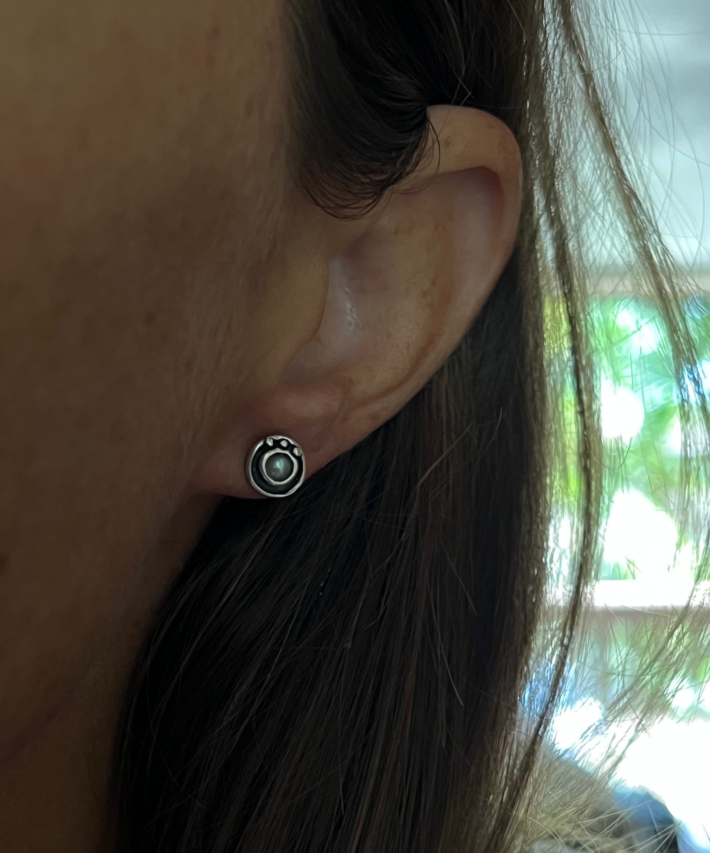 Pearl Sterling Studs