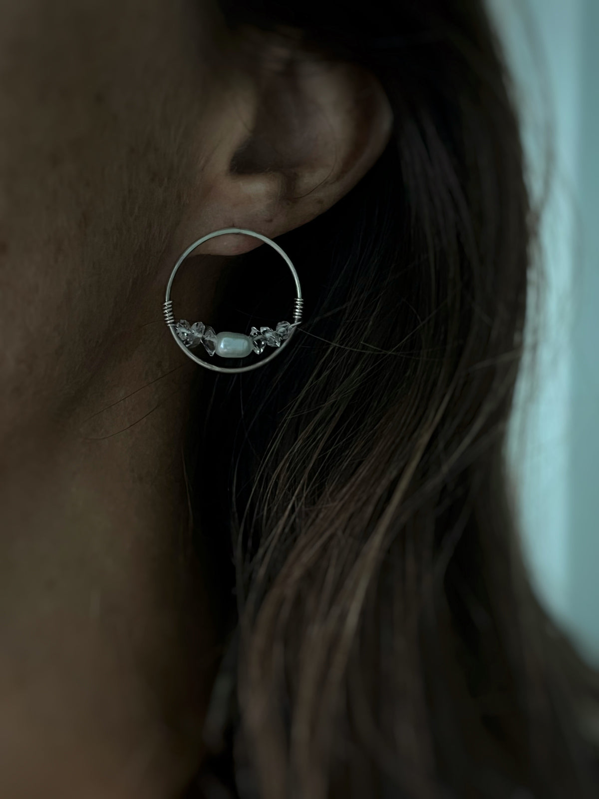 Sterling hoops