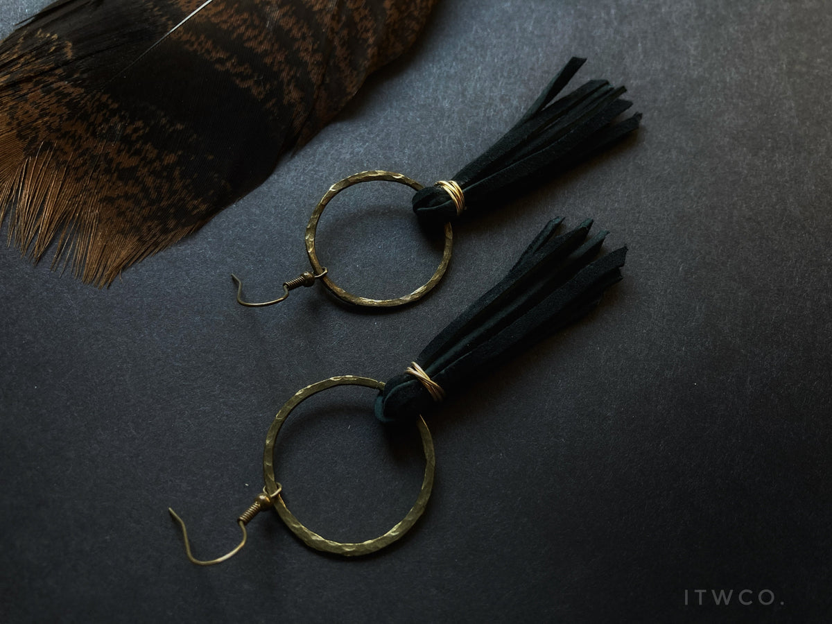 The Chiliad Leather Earrings