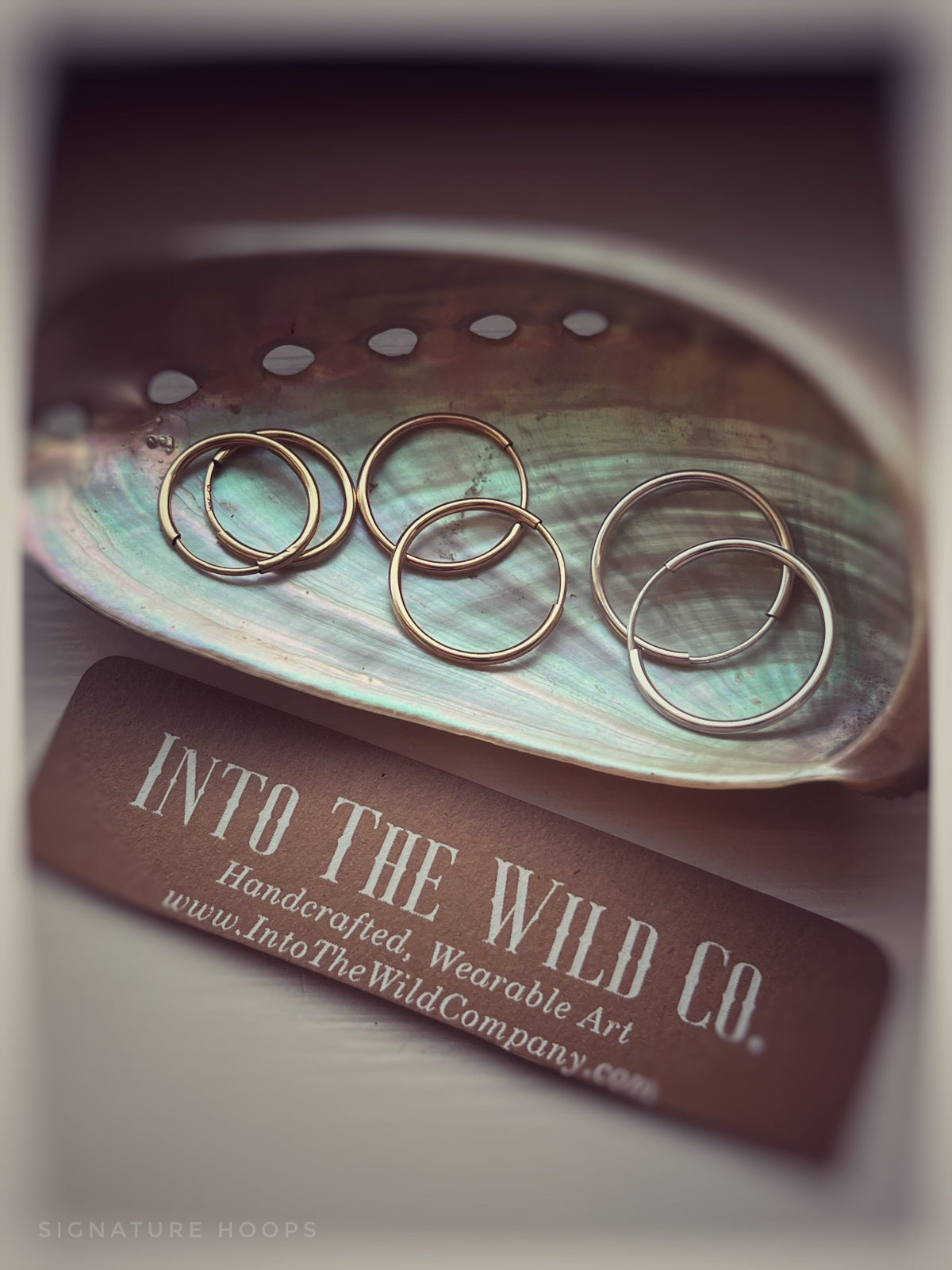 Signature Gold Hoops