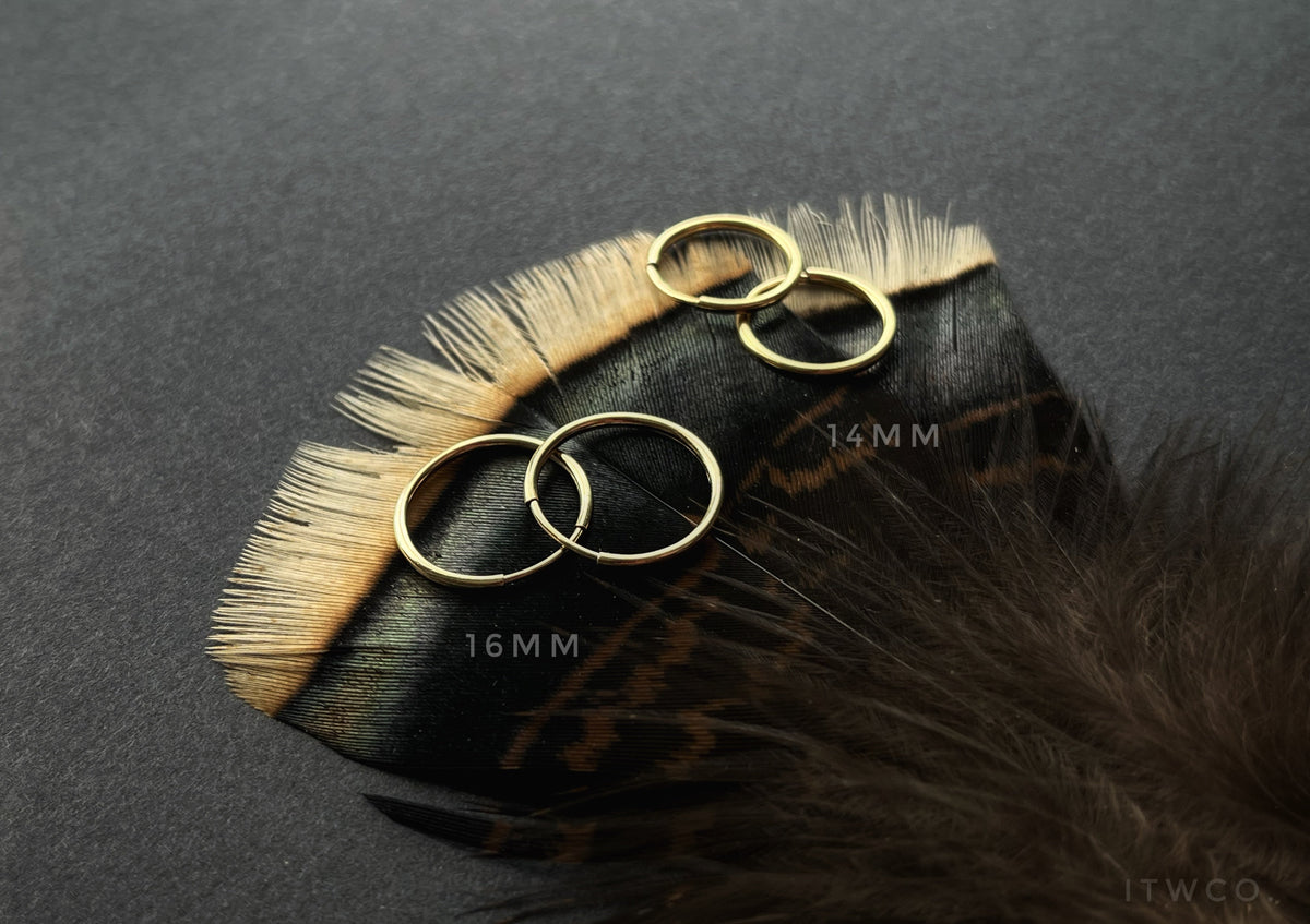Signature Gold Hoops