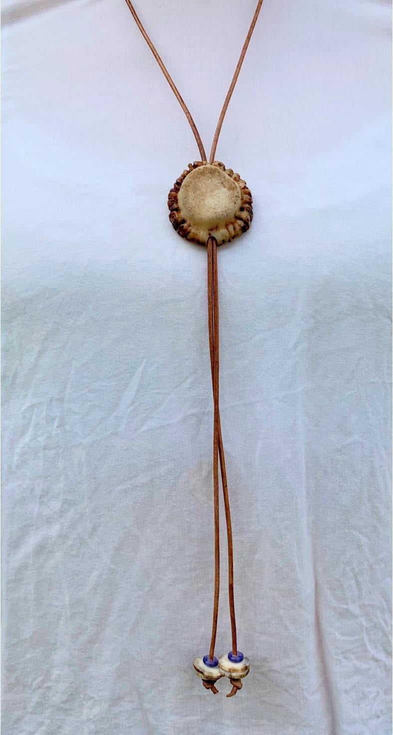 Whitetail Burr Lariat/Bolo Tie Necklace | Custom