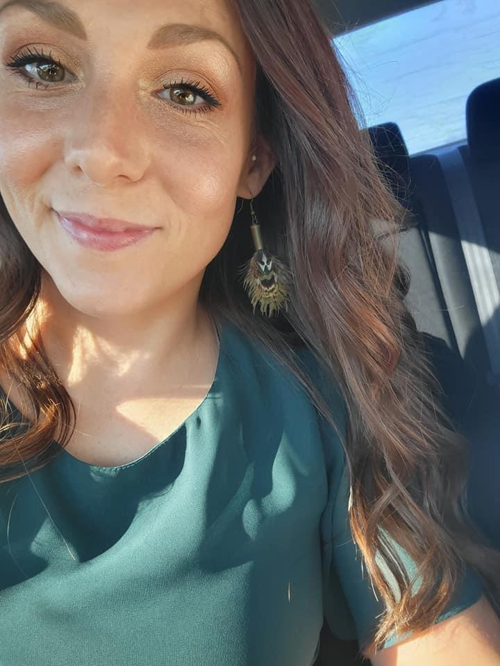 MINI Feather + Recycled .22 Casing Earrings