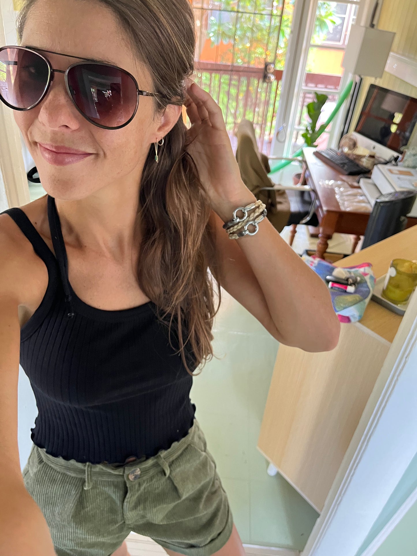 faith threader earrings | turquoise mahi