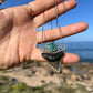 Hand Forged Shark Tooth & Turquoise Necklace