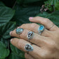 Seaglass Shell Ring | Sz. 7.2