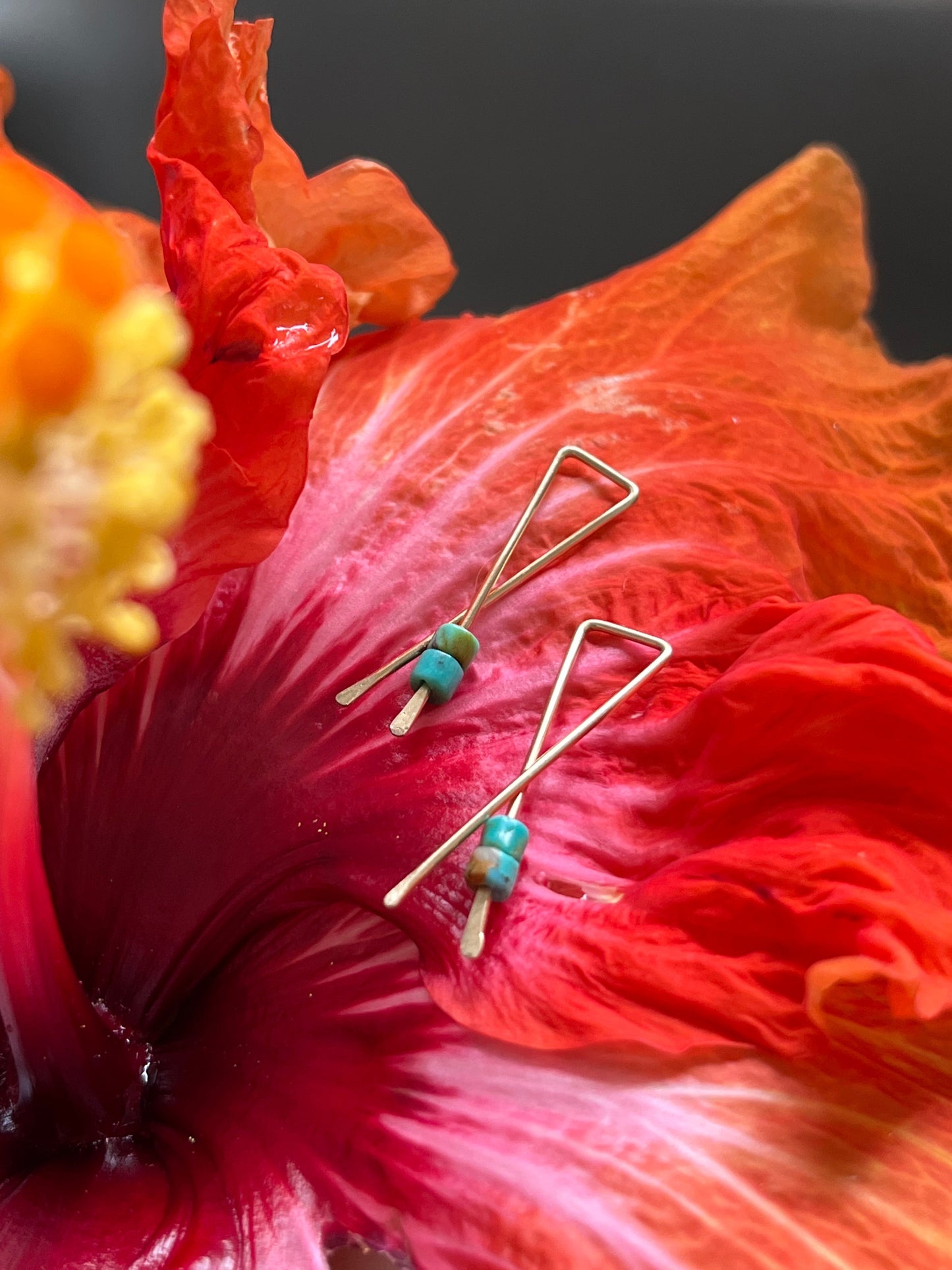 faith threader earrings | turquoise mahi  ♢ rts
