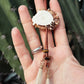 Signature Whitetail Burr Bolo Tie | gemstone x horsehair CUSTOM