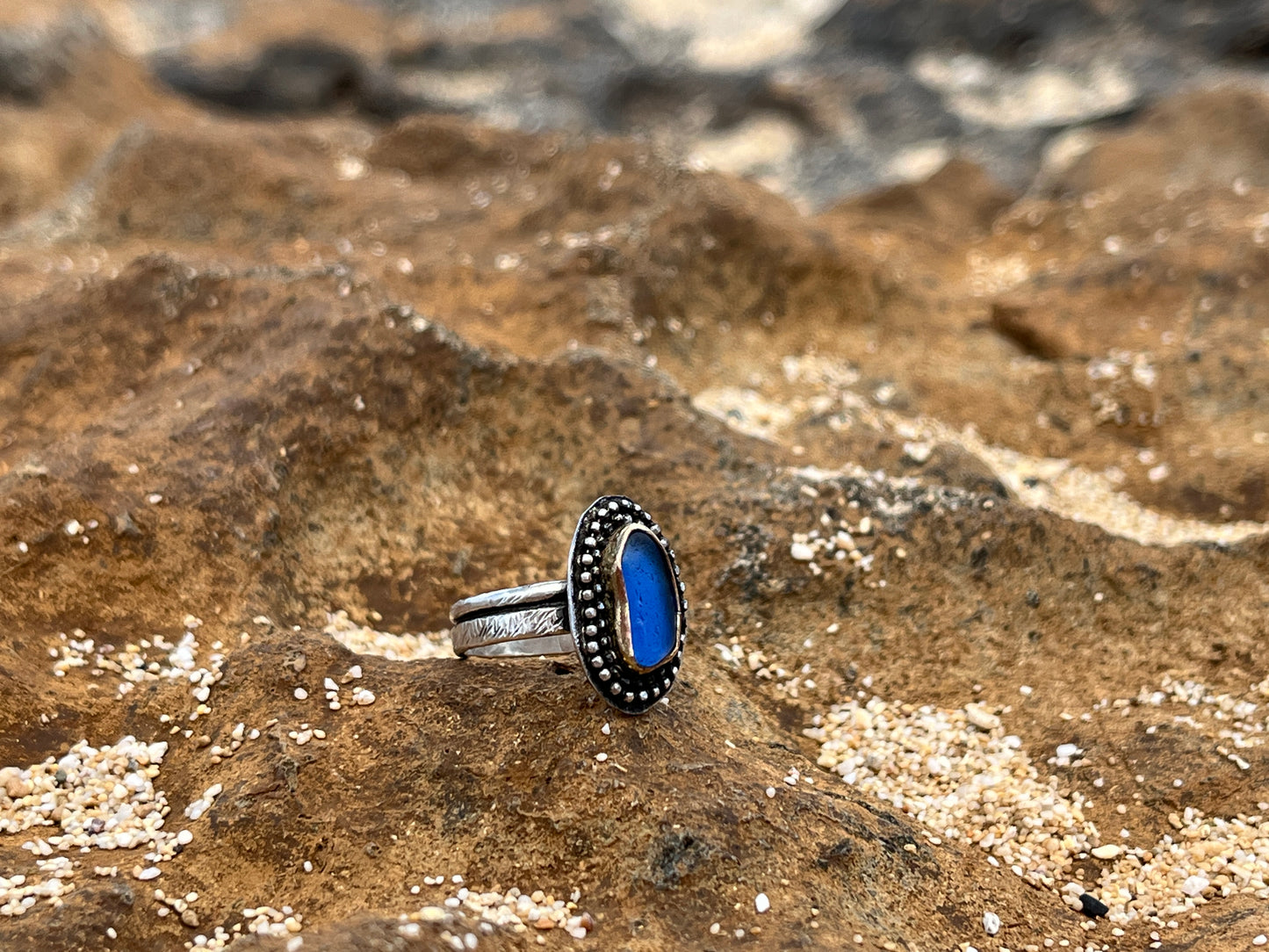 Periwinkle Hawaiian Mermaid Tear Ring 2