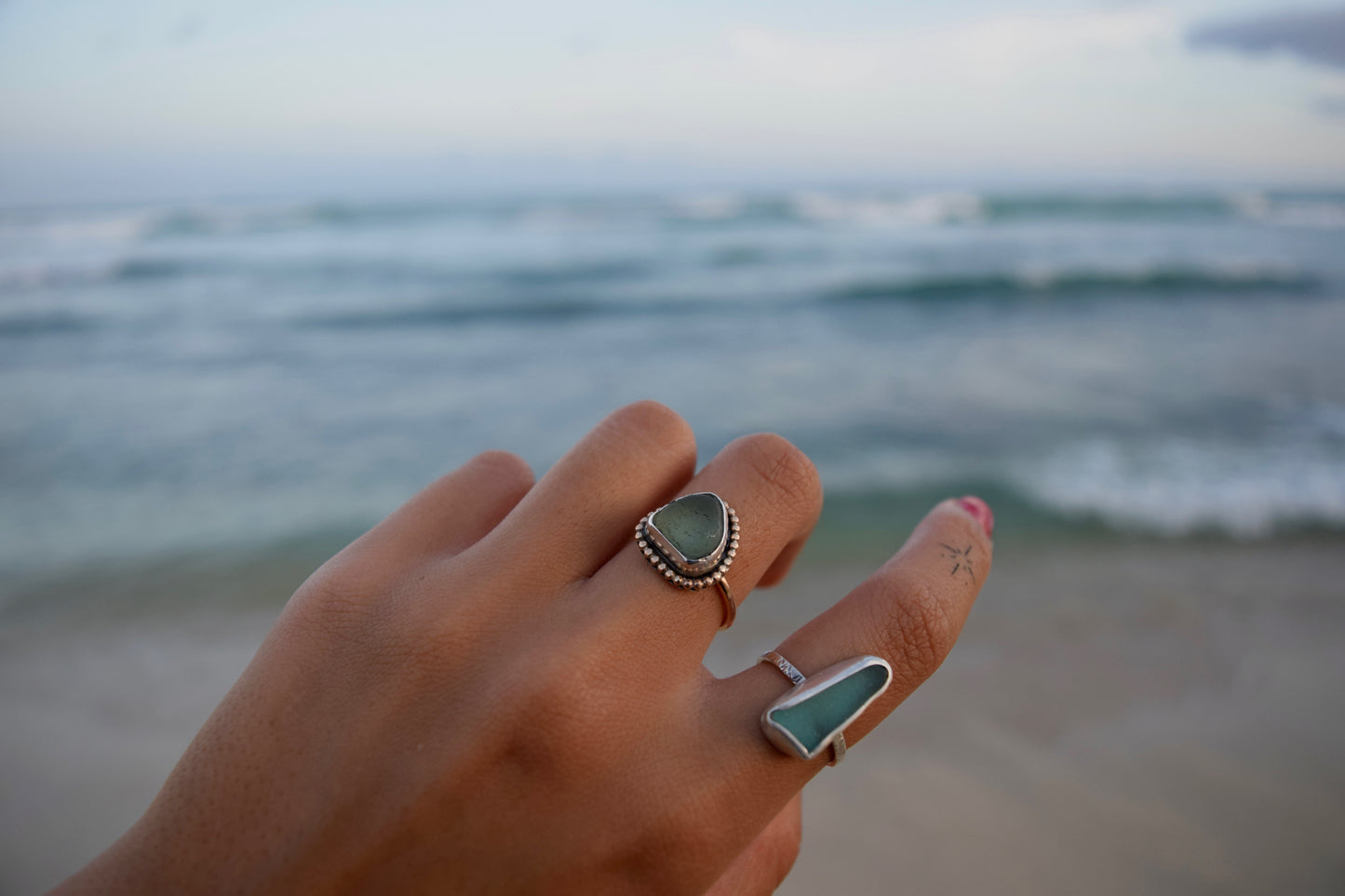 Mixed Metal Mermaid Tear Ring