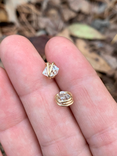 Herkimer Diamond Stud Earrings MTO