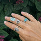 Seaglass Shell Ring | Sz. 7.2