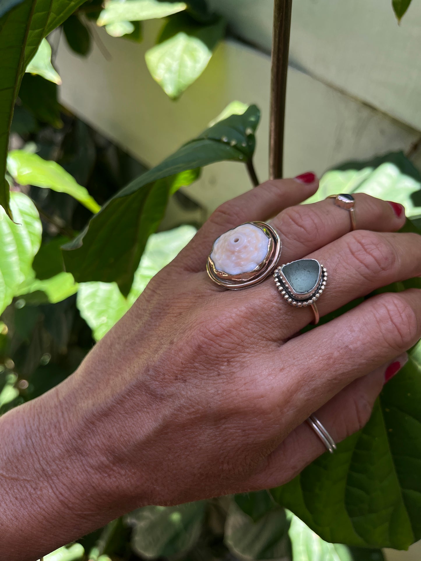 Mixed Metal Mermaid Tear Ring