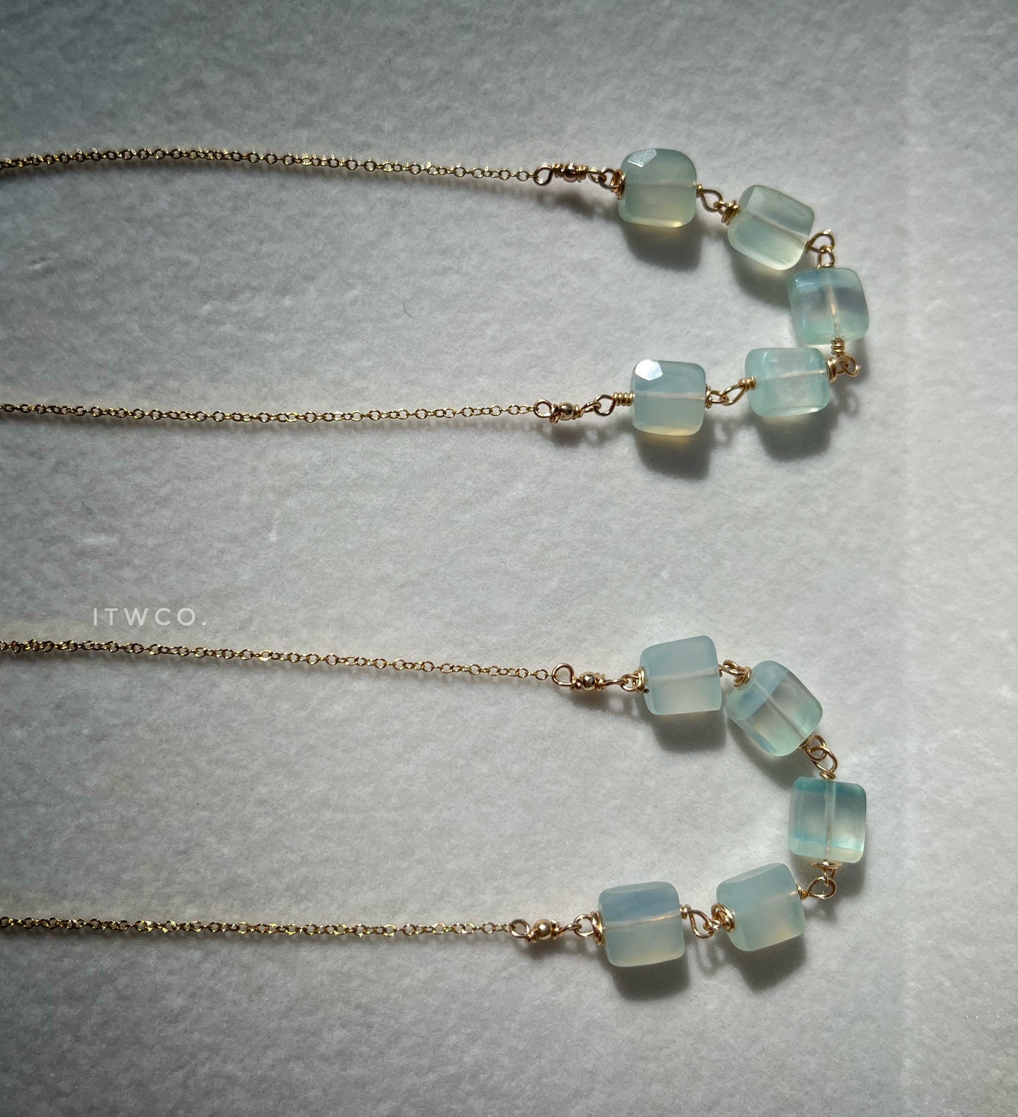Peru Blue Chalcedony Necklace
