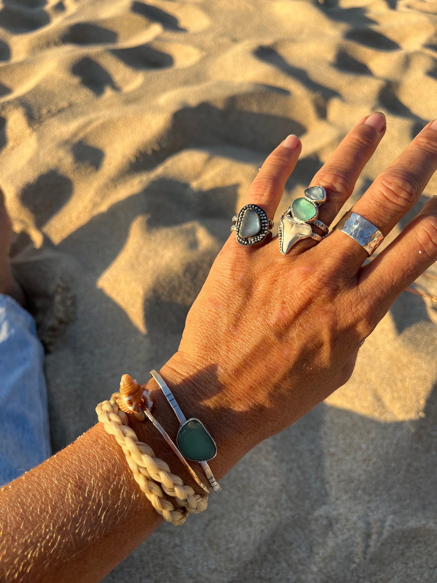 Periwinkle Mermaid Tear Ring