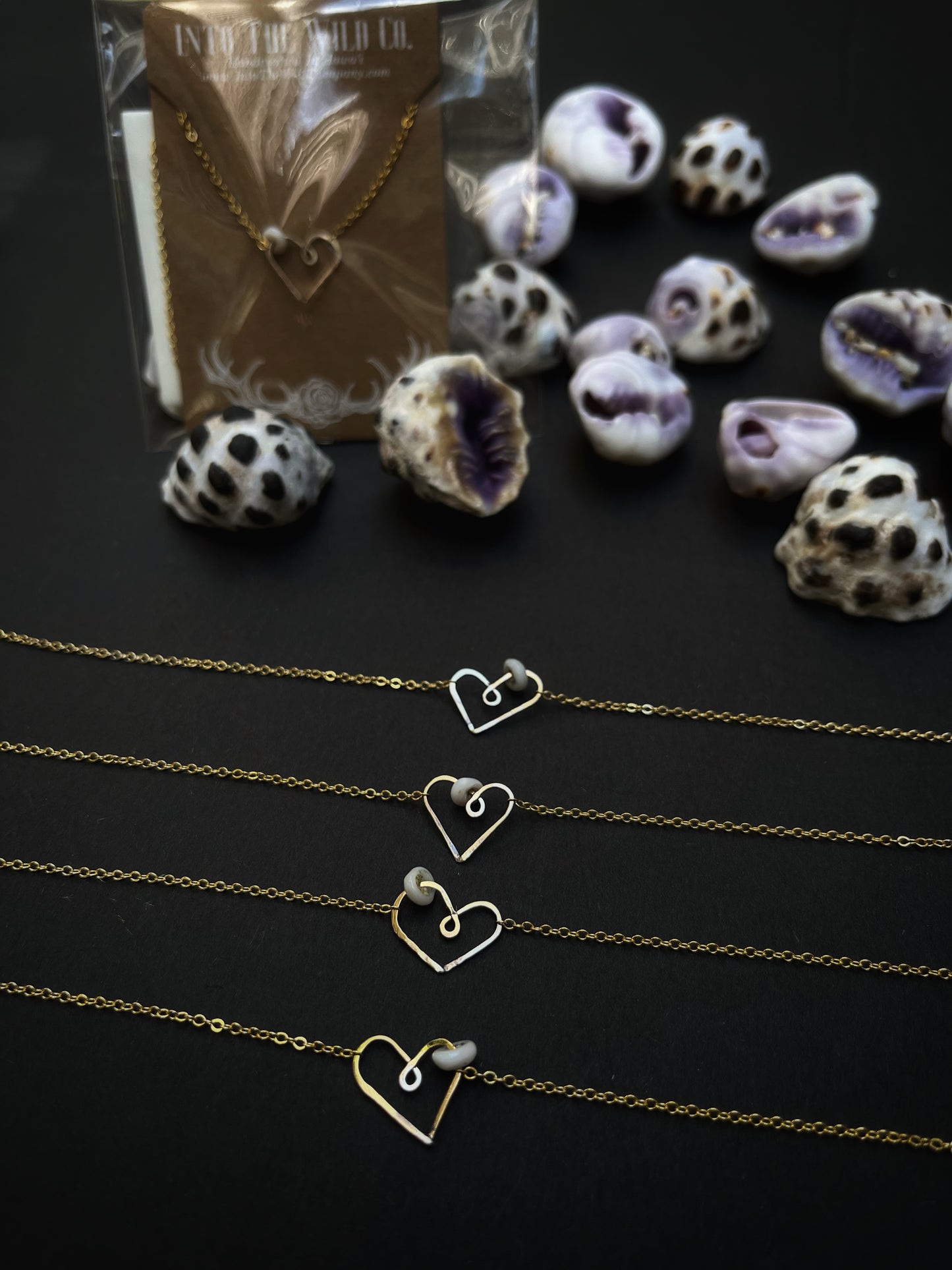 Hammered Heart x Puka Shell Bracelet