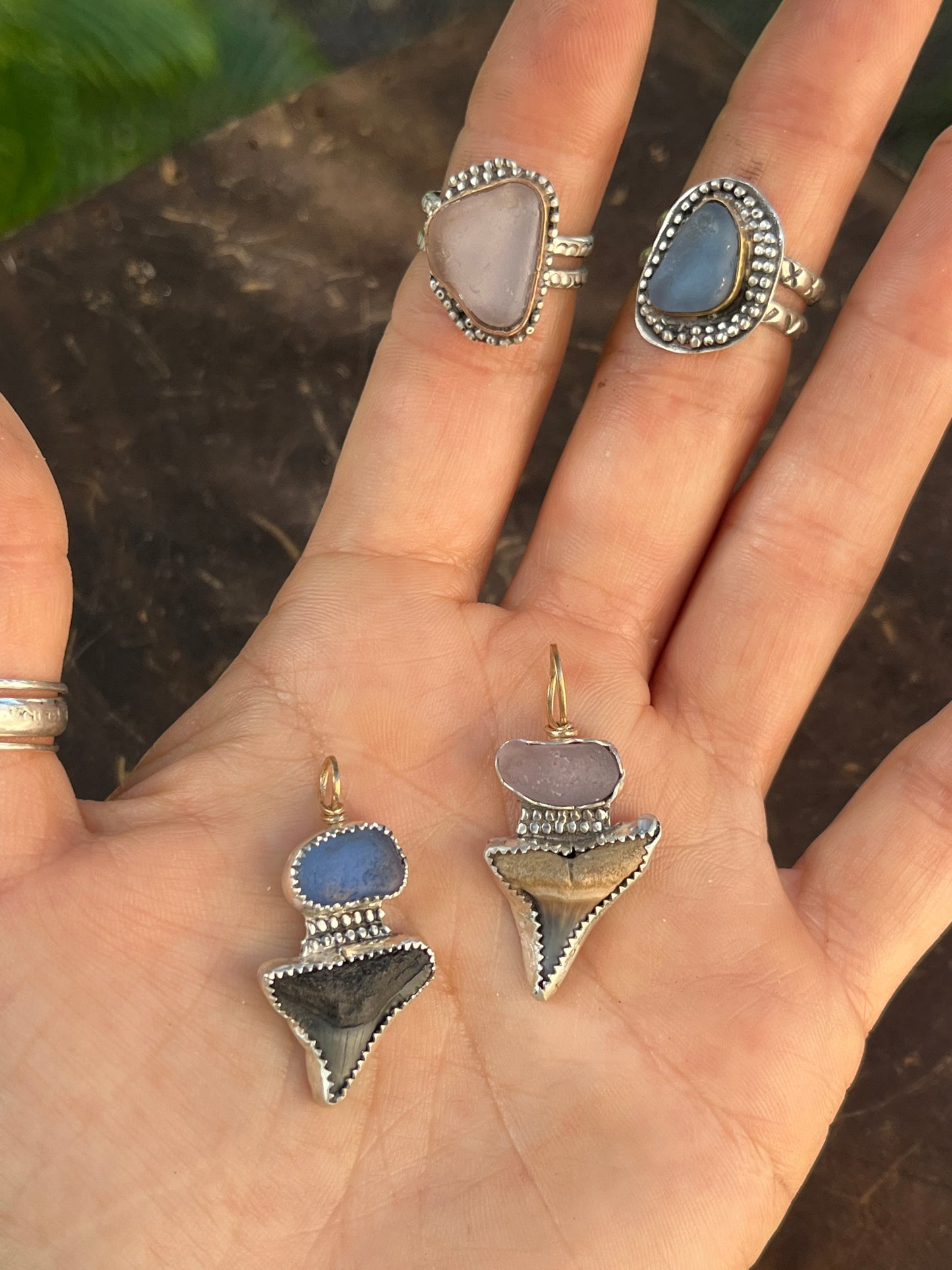 Periwinkle Mermaid Tear Ring