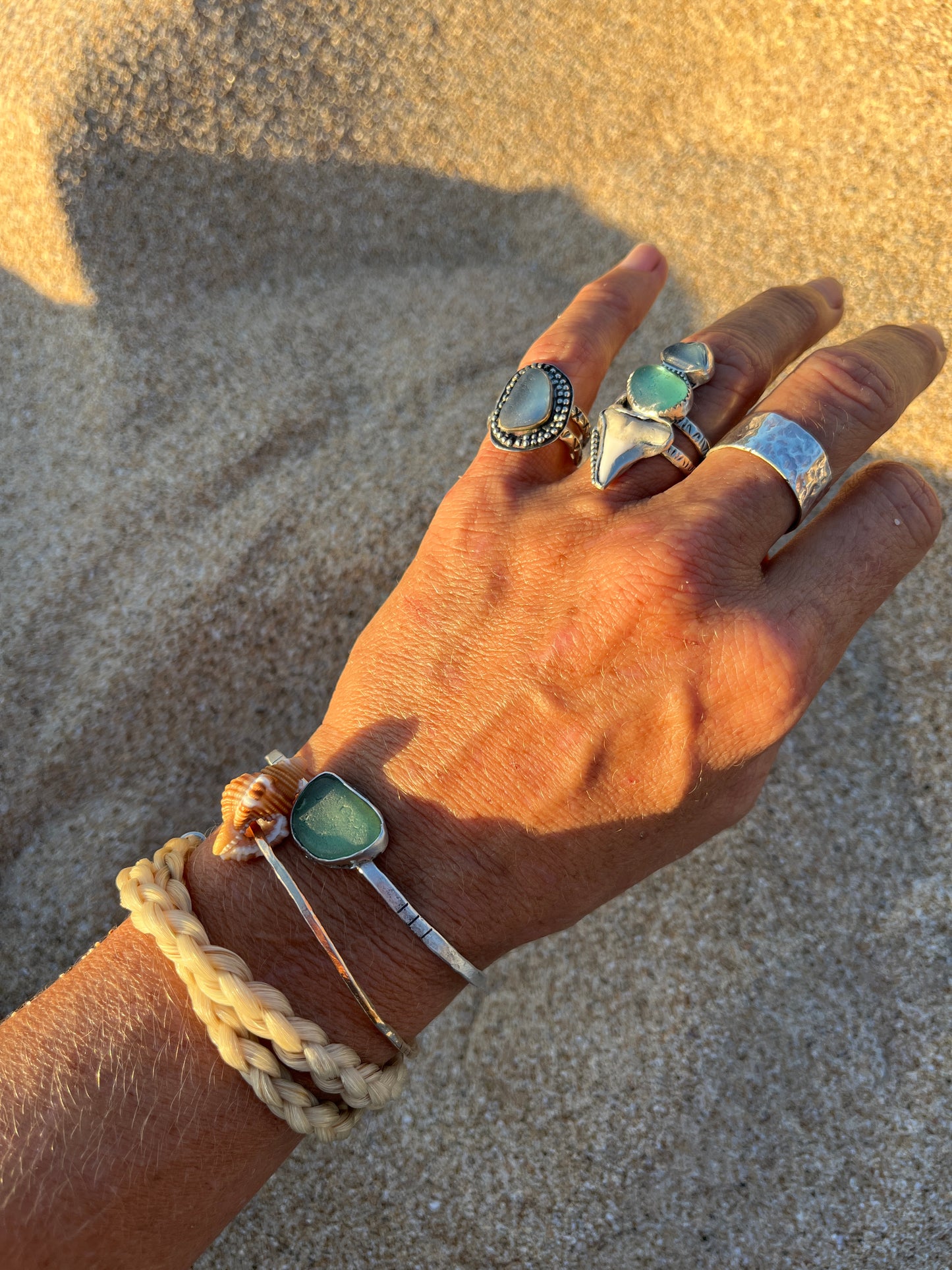 Periwinkle Mermaid Tear Ring