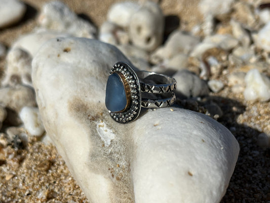 Periwinkle Mermaid Tear Ring