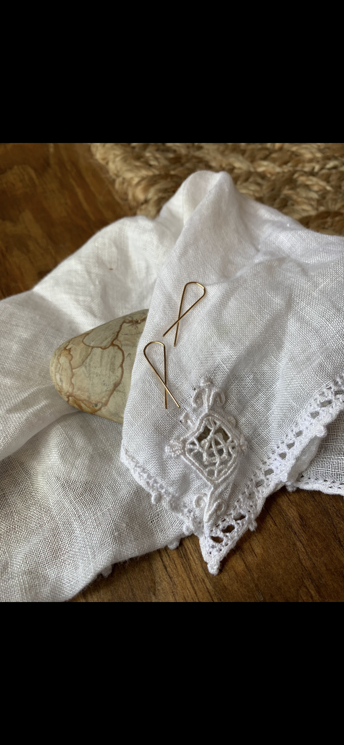 faith threader earrings | round * rts