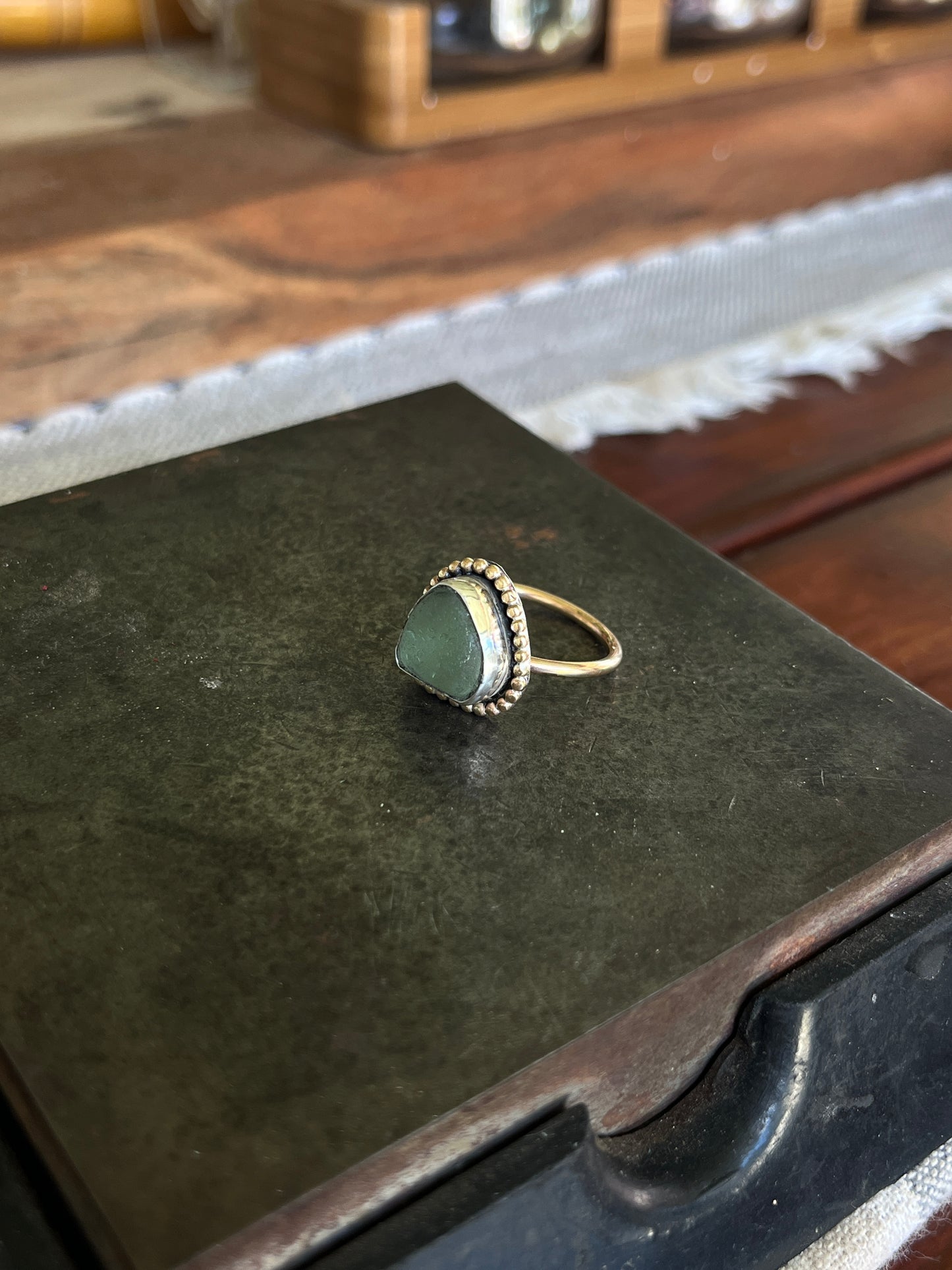 Mixed Metal Mermaid Tear Ring