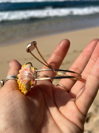 Sunrise Shell Arm Cuff