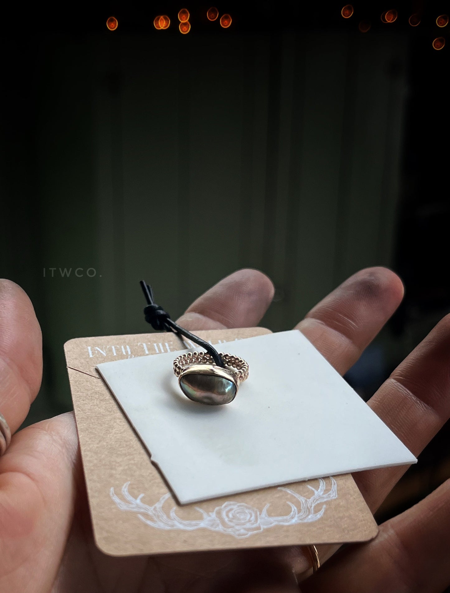 Tahitian Keshi Pearl Pinky / Midi Ring