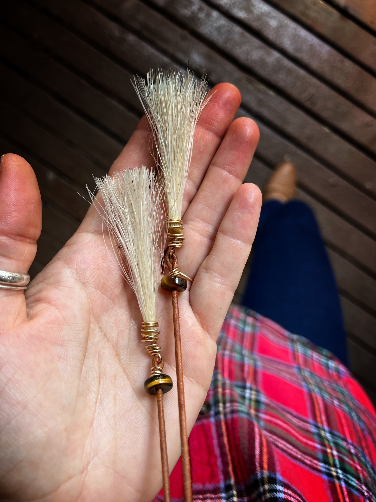 Signature Whitetail Burr Bolo Tie | gemstone x horsehair CUSTOM