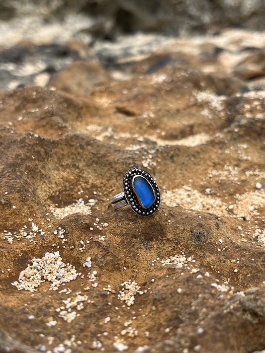 Periwinkle Hawaiian Mermaid Tear Ring 2