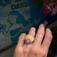 Sunrise Shell Bezel Cuff Specialty Workshop