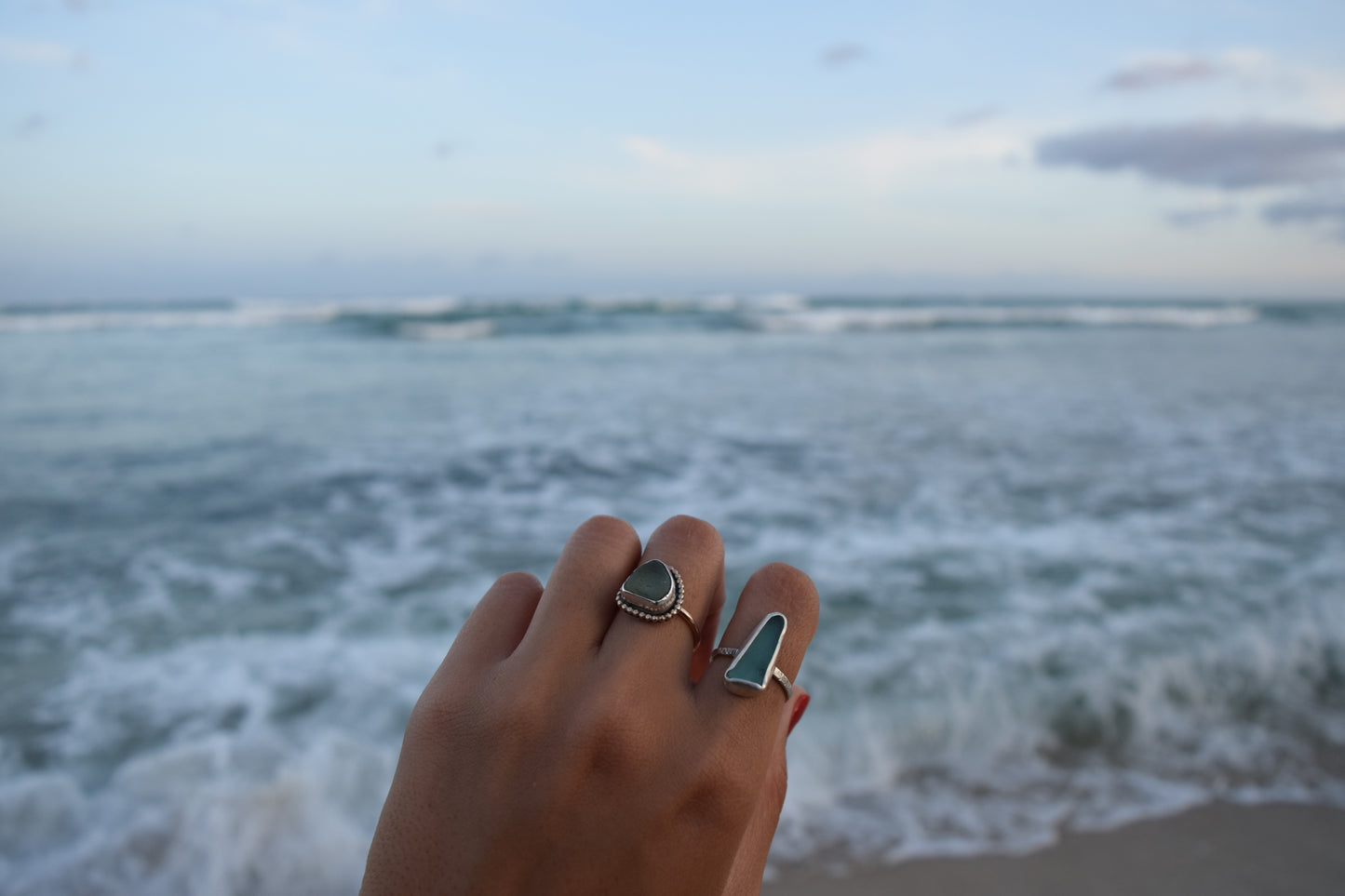 Mixed Metal Mermaid Tear Ring