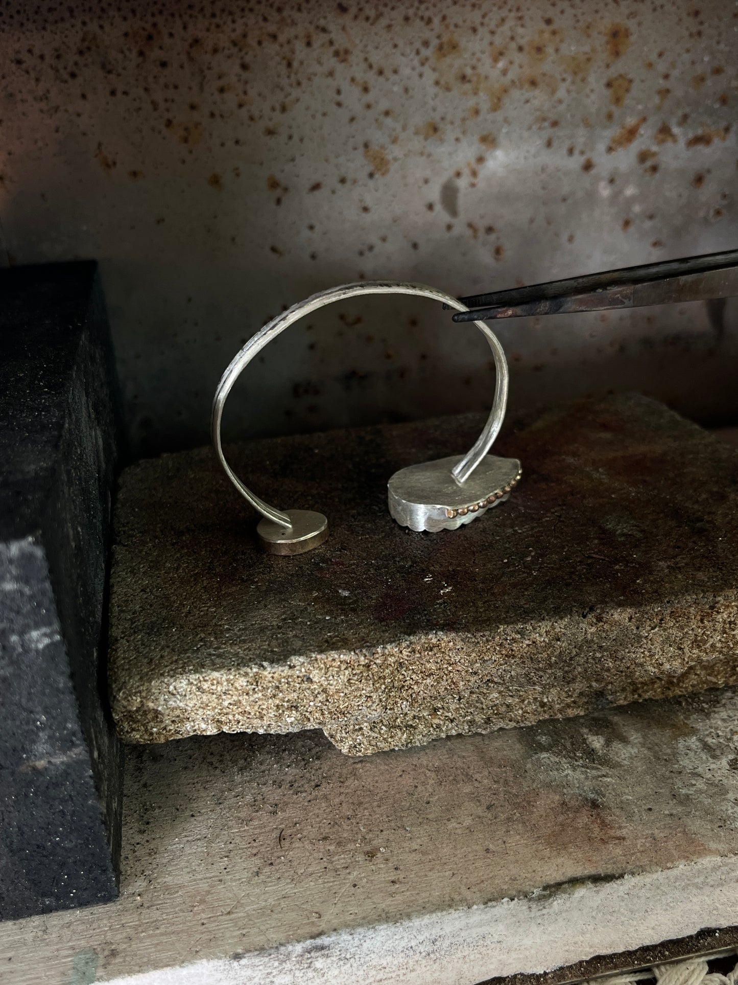 Bar Harbor Sea Glass Cuff RTS