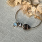 Sterling Opal x Tahitian Keshi Pearl x Chaldean Cone Shell Bangle