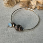 Sterling Opal x Tahitian Keshi Pearl x Chaldean Cone Shell Bangle