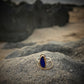 Mixed Metal Cobalt Blue Mermaid Tear Ring
