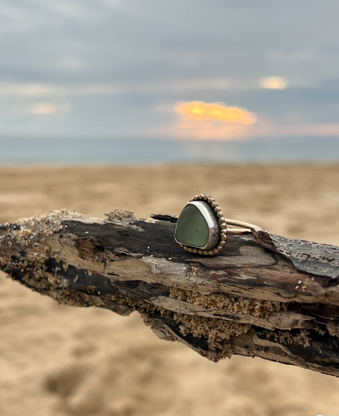 Mixed Metal Mermaid Tear Ring