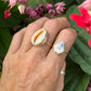 Hawaiian Money Cowrie Gold Ring
