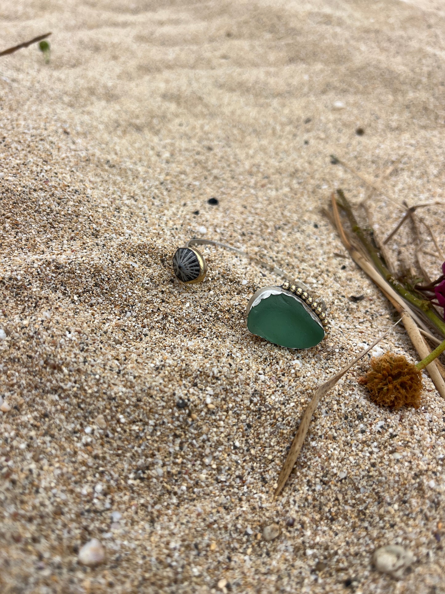 Bar Harbor Sea Glass Cuff RTS