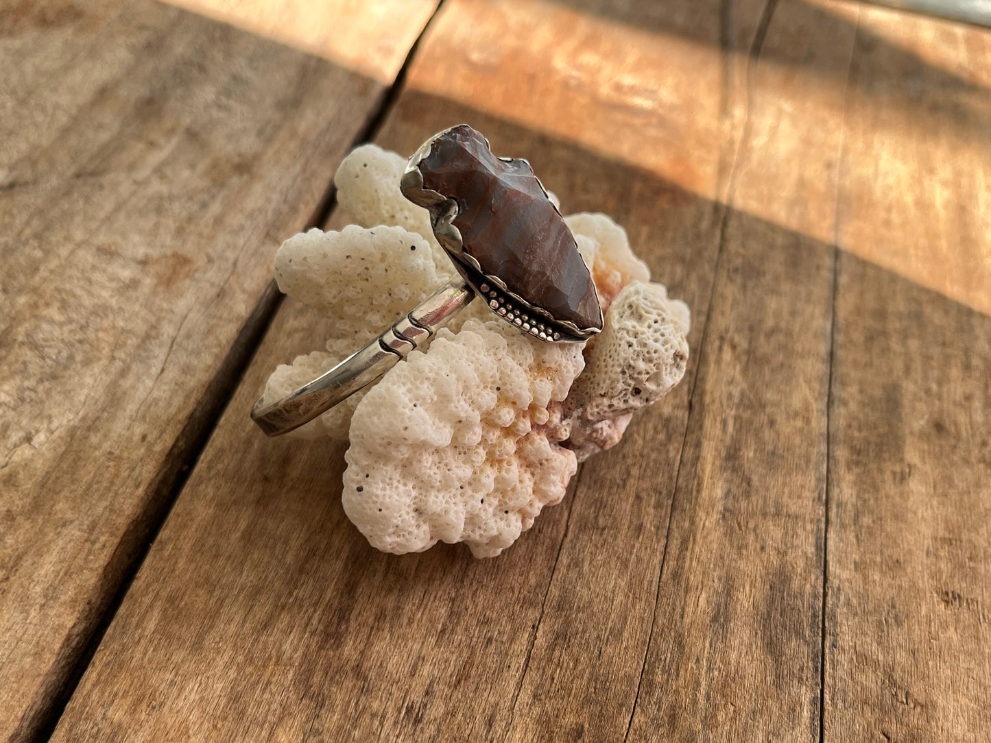 Hand-Forged Arrowhead Cuff Bracelet