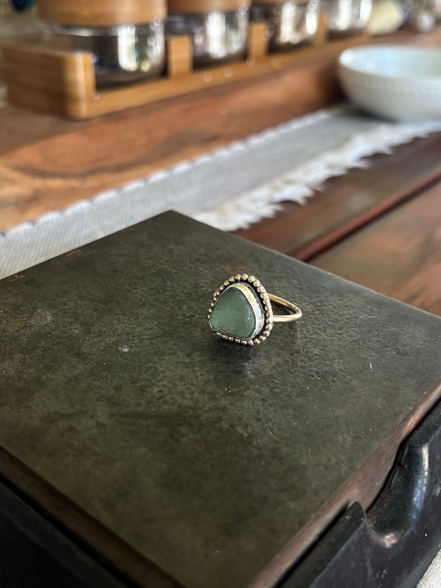 Mixed Metal Mermaid Tear Ring