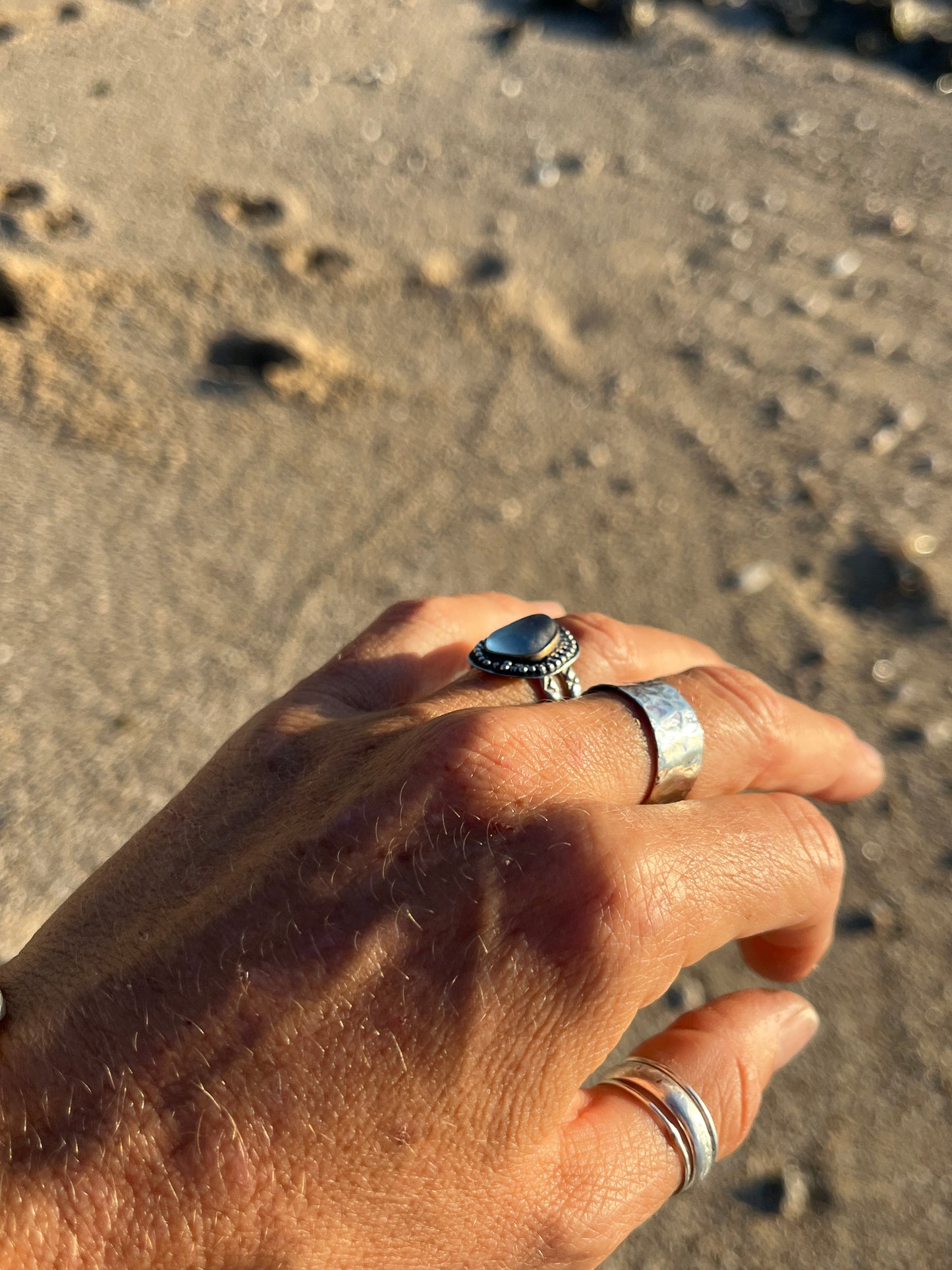 Periwinkle Mermaid Tear Ring