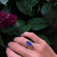 Mixed Metal Cobalt Blue Mermaid Tear Ring