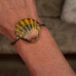Sunrise Shell Bezel Cuff Specialty Workshop