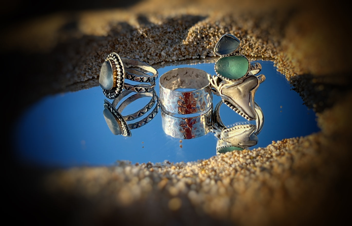 Periwinkle Mermaid Tear Ring